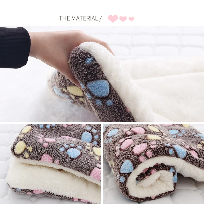 Luxury Thickened Flannel Pet Blanket for Dogs and Cats - Cozy Sleep Mat