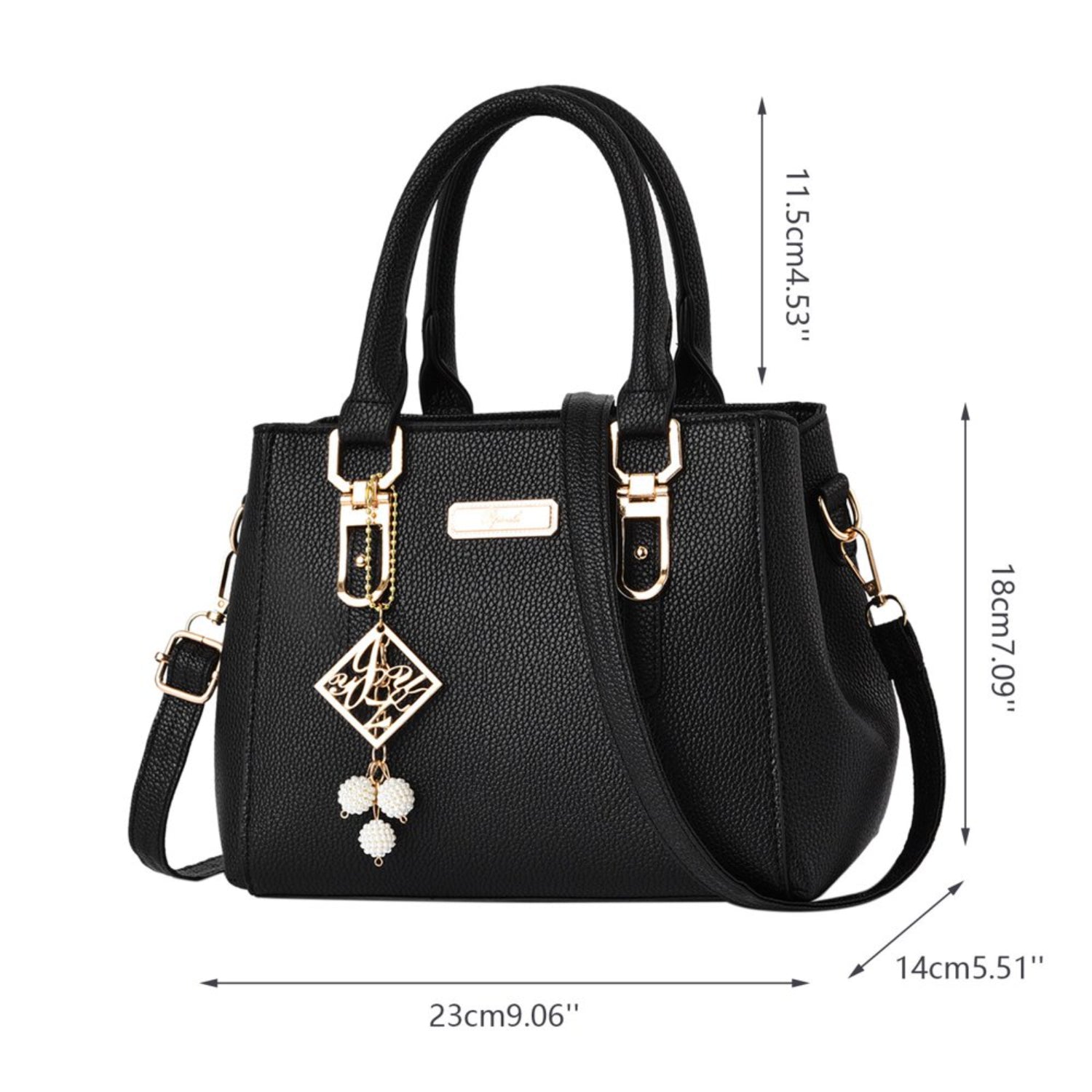 Large Capacity Leather Messenger Handbag Fashion Women&