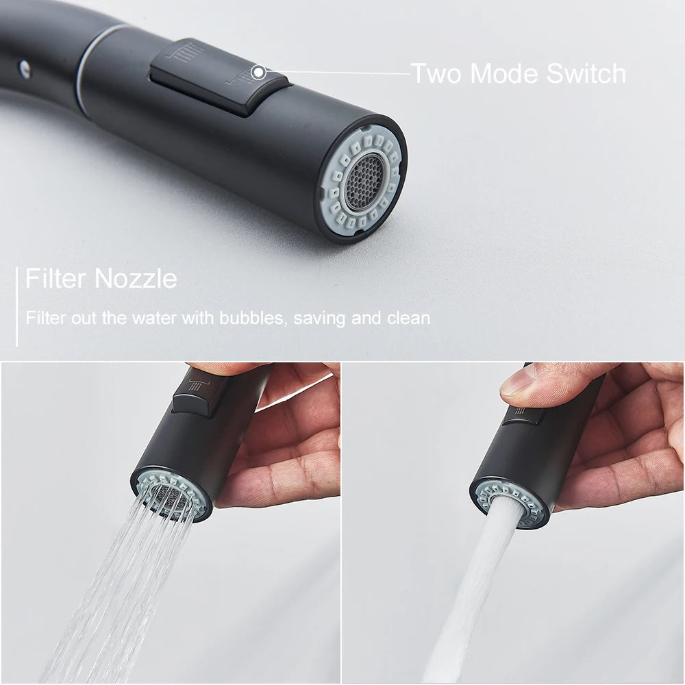 Pull Out Sensor Black Kitchen Faucet Sensitive Touch Control Faucet Mixer For Kitchen Touch Sensor Kitchen Mixer Tap