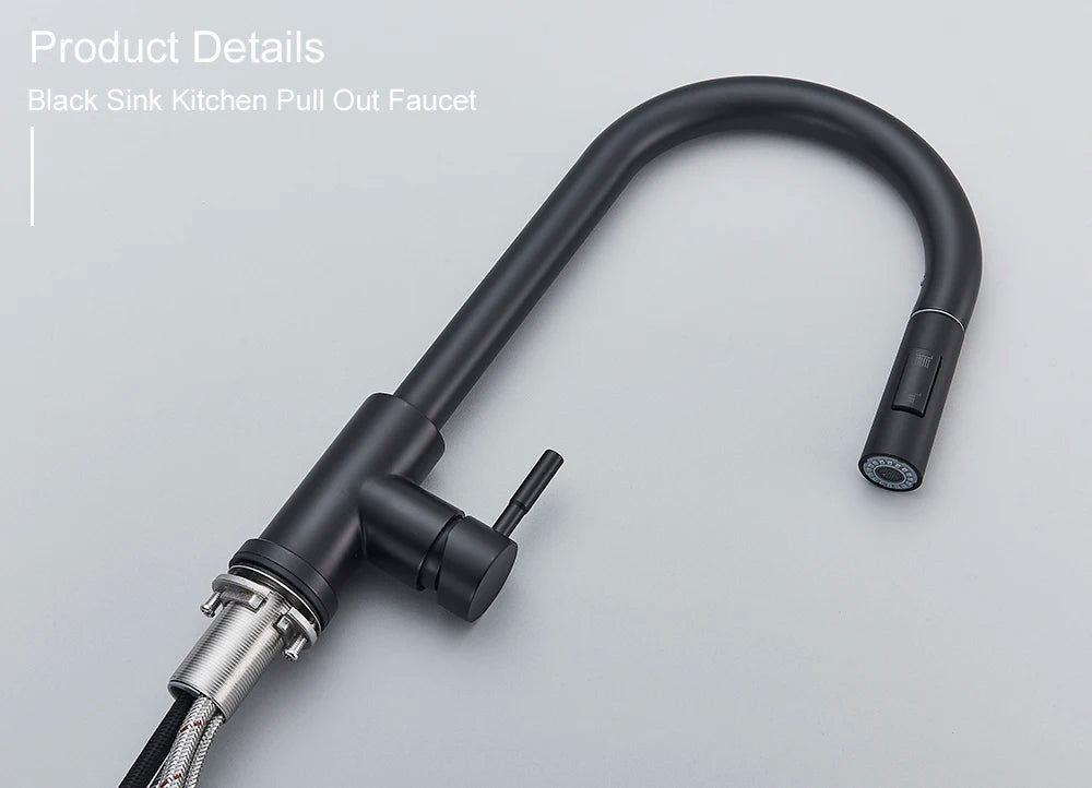 Pull Out Sensor Black Kitchen Faucet Sensitive Touch Control Faucet Mixer For Kitchen Touch Sensor Kitchen Mixer Tap