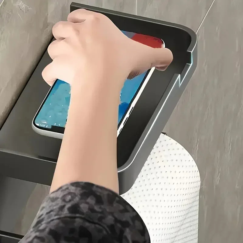 Toilet Paper Holder Plastic Storage Rack Kitchen Towel Placement Of Seasoning Bottles Bathroom Wall Roll Of Paper Phone Storage