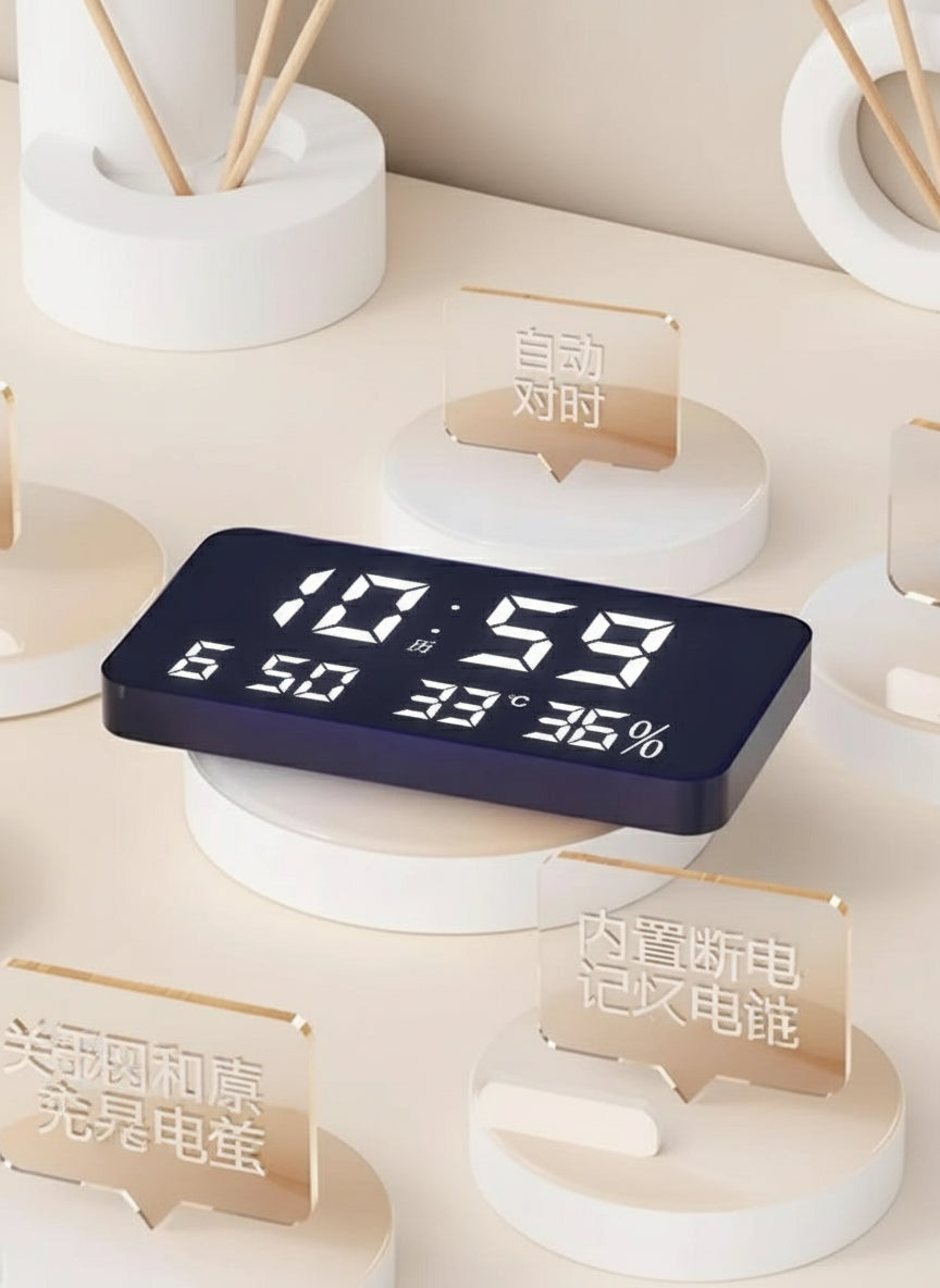 New Living Room Corner Clock Perpetual Calendar Electronic Wall Clock Modern Simple Double-sided Clocks Creative Corner Watch