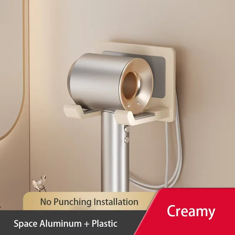 Without Punching Bathroom Hair Dryer Hanger Hairdryer Storage Rack Suction Cup Storage Rack Toilet Multi-function Storage Shelf