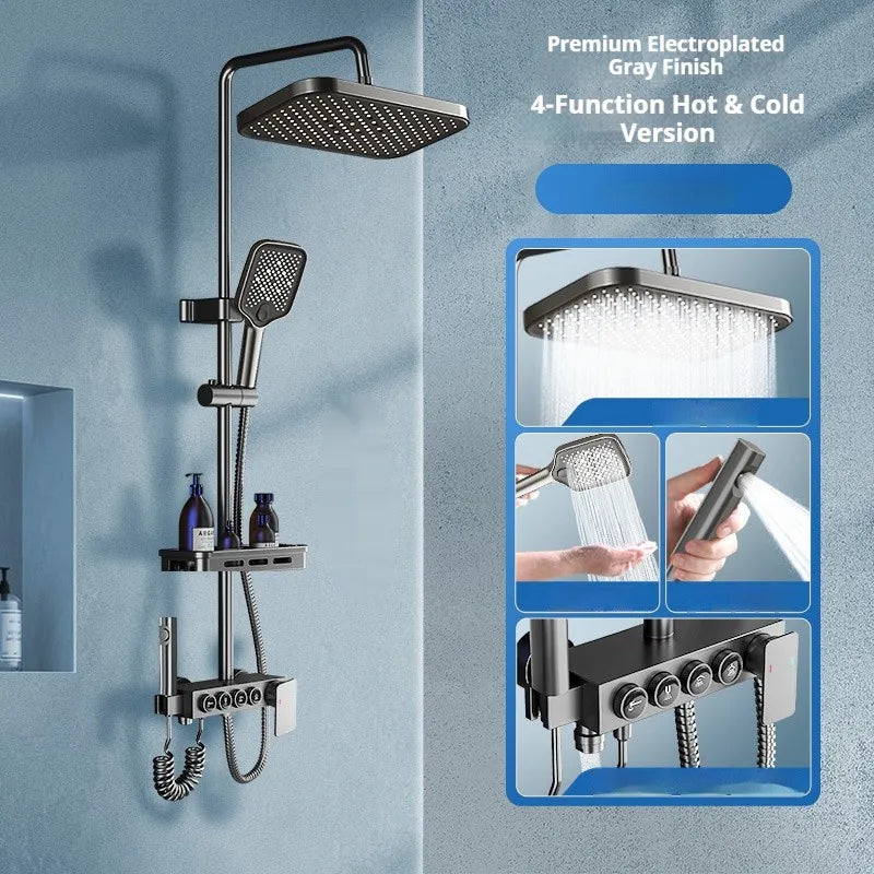 Modern Bathroom Shower Head Set for Home Use - Constant Temperature Bathroom Shower System