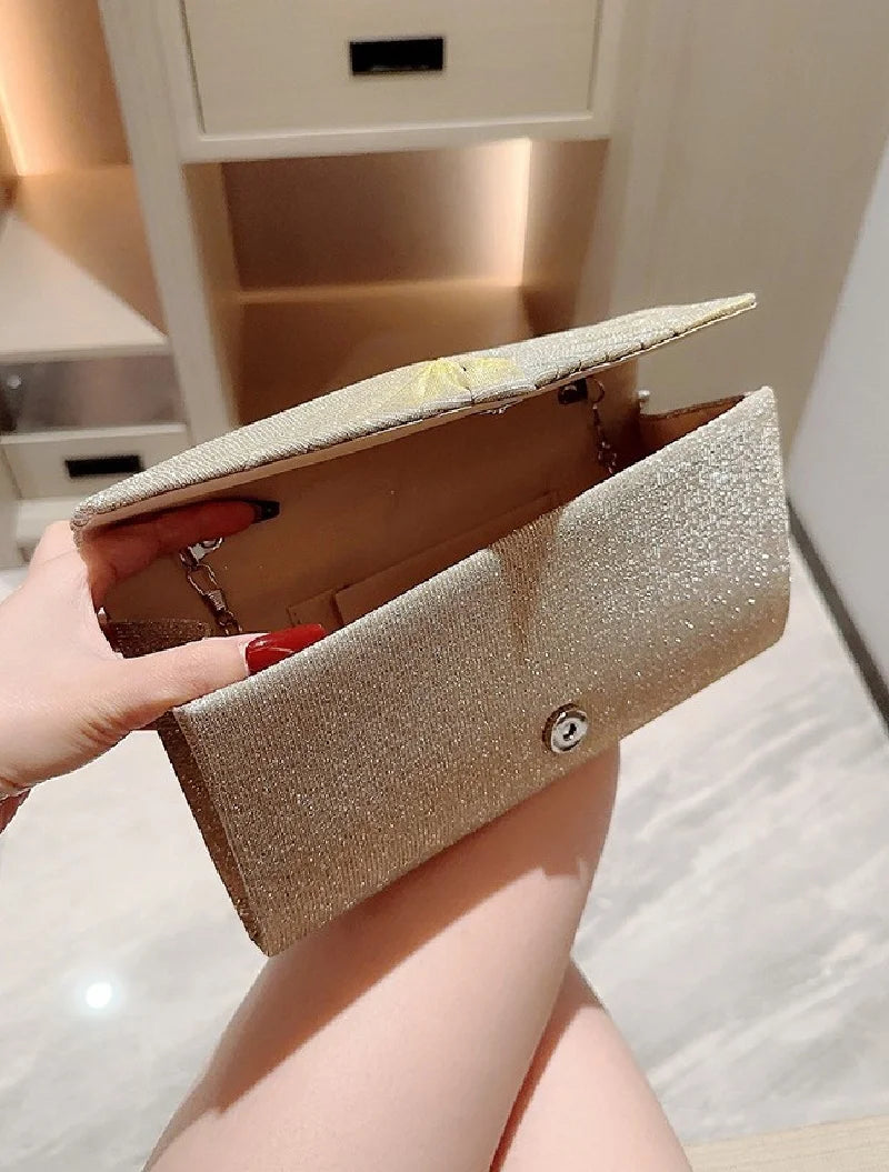 Ladies Dinner Handbag Luxury Wedding Party Shining Evening Bag Wallet Women&