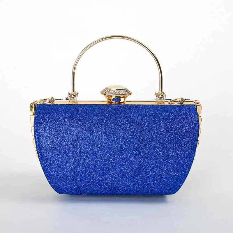 2024 New Arrival Flower Crystal Wedding Bridal Clutch Purse Luxury Designer Women&