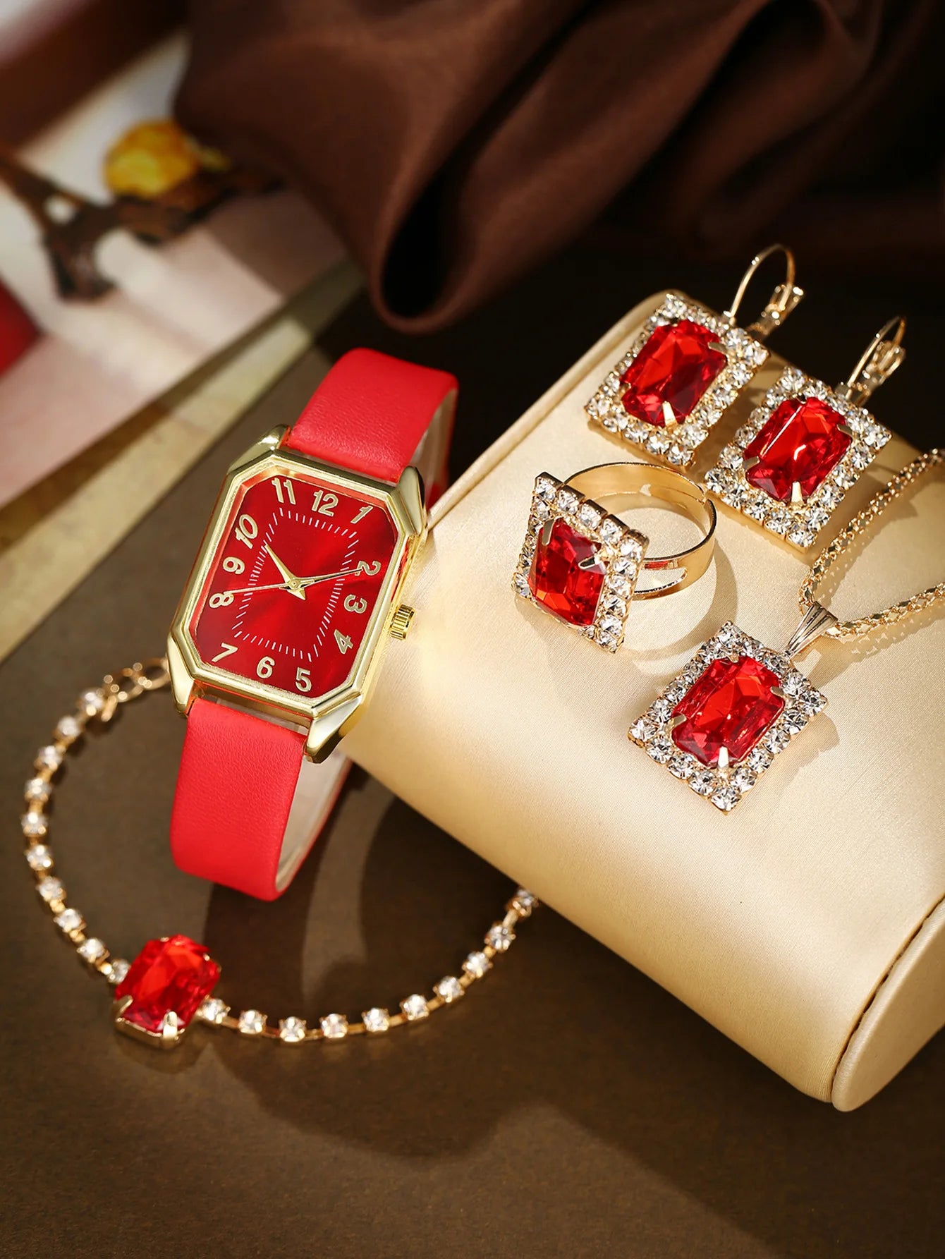 6/5/1PCS Luxury Fashion Square Women&