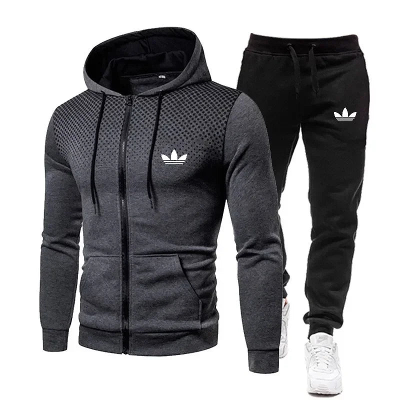 Korea Men Jacket Tracksuit Casual Sports Suit Men&