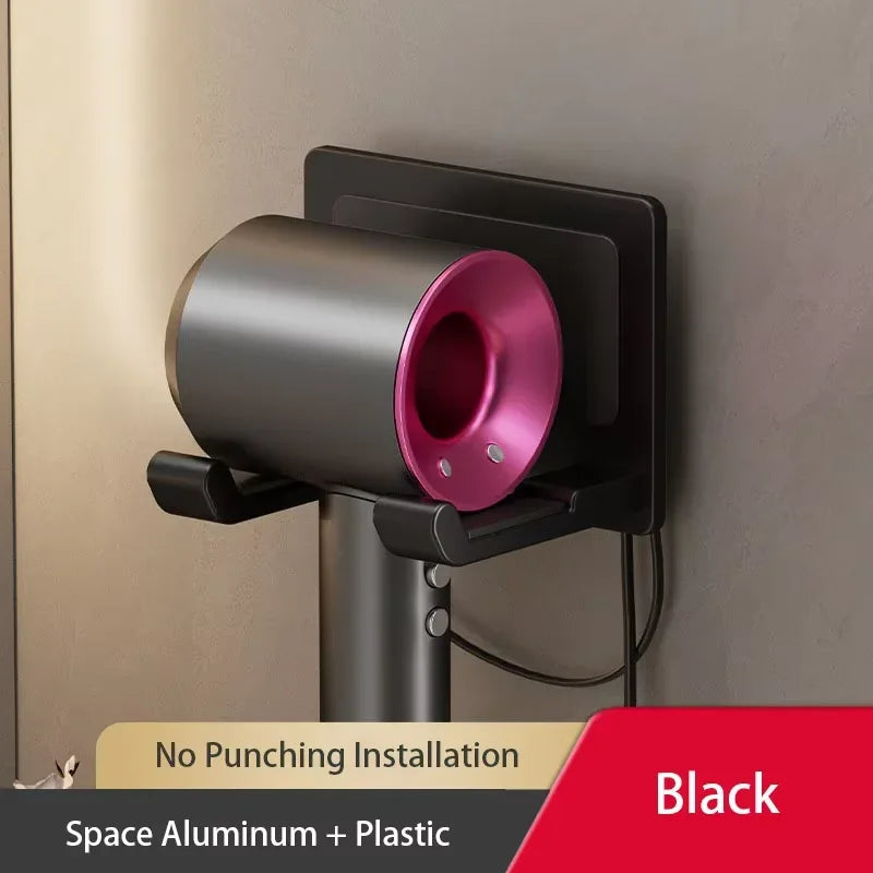 Without Punching Bathroom Hair Dryer Hanger Hairdryer Storage Rack Suction Cup Storage Rack Toilet Multi-function Storage Shelf