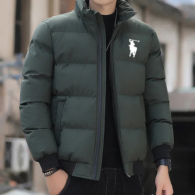 Cotton Jacket 2025 Autumn/Winter Fashion Zipper outdoor Fishing jacket Windproof Casual cotton Jacket M-5XL Men&