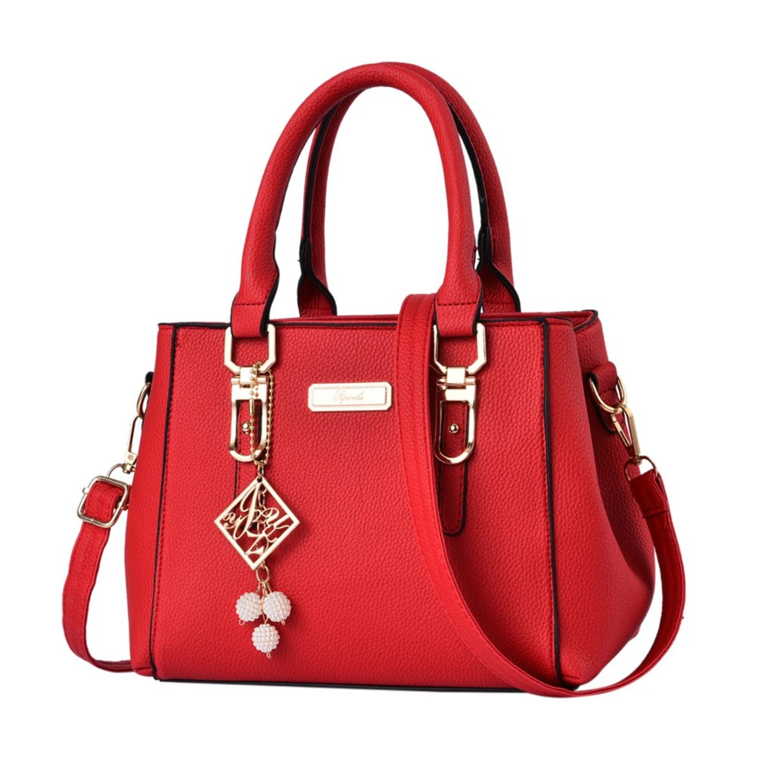 Large Capacity Leather Messenger Handbag Fashion Women&