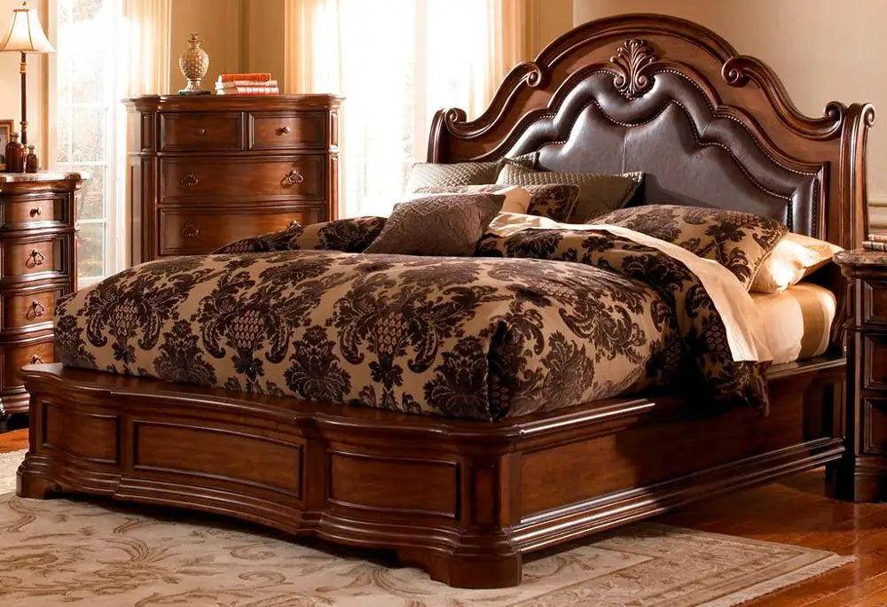 Classic King Size Bedroom Set European Style Hot Sell Royal Luxury Bedroom Furniture 5070