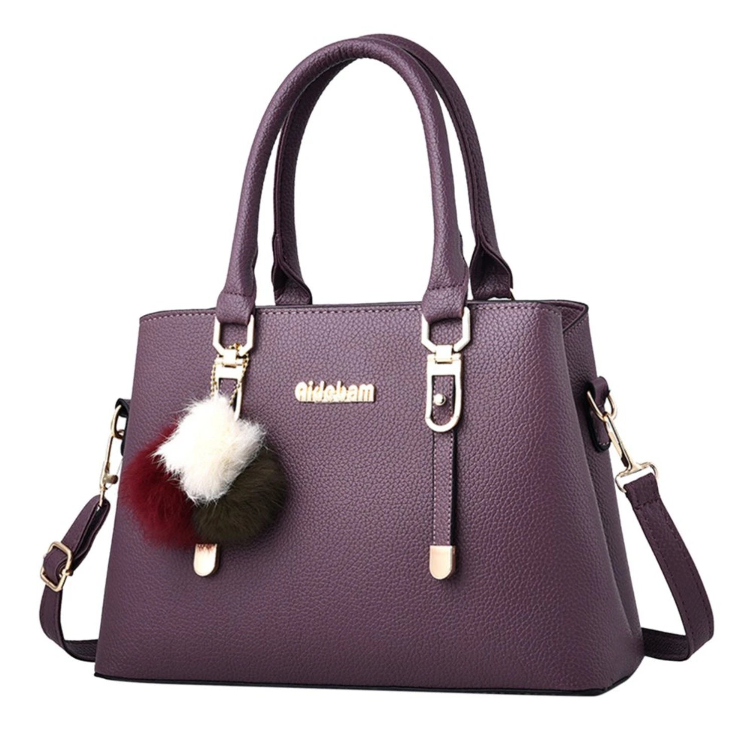 Large Capacity Leather Messenger Handbag Fashion Women&