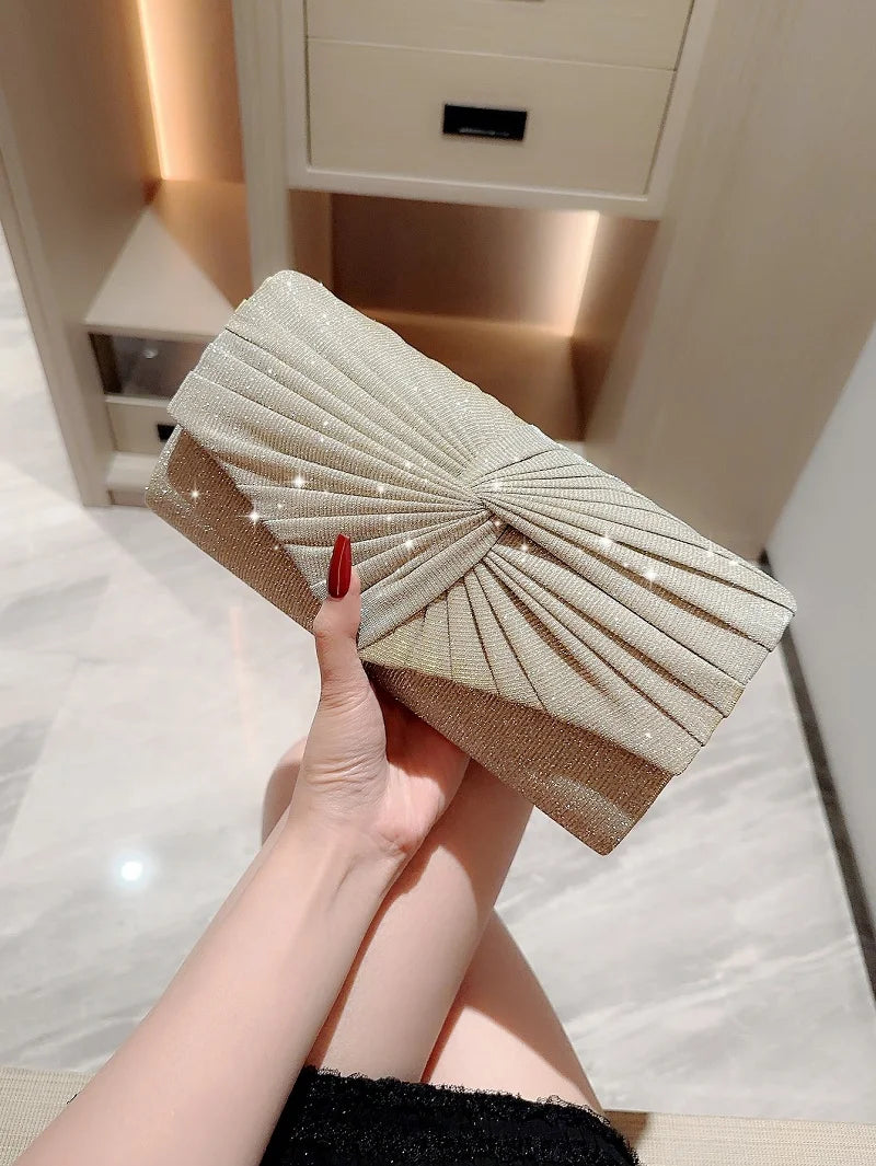 Ladies Dinner Handbag Luxury Wedding Party Shining Evening Bag Wallet Women&