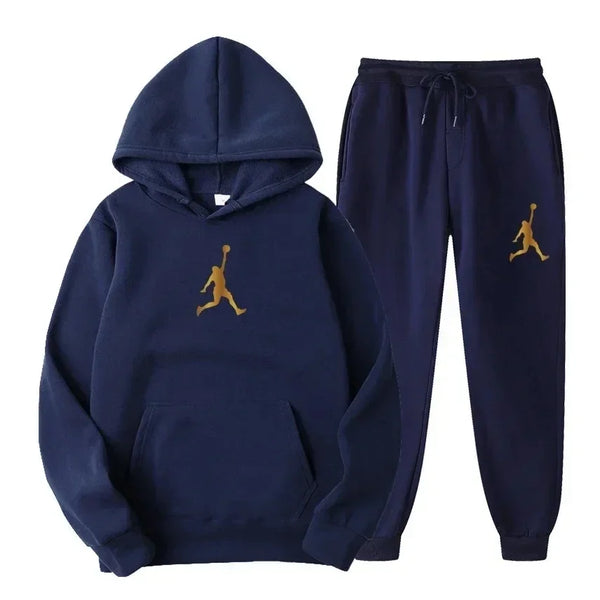 2025 men's clothing casual sportswear set men's sportswear daily hip-hop hoodie sportswear set jogging