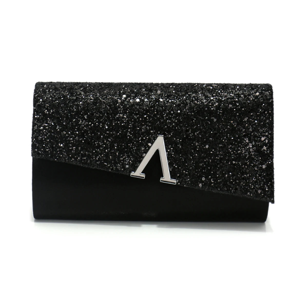 V Design Metal Chain Glamorous Design Evening Bags Envelope Shaped Sequins Handbags For Prom Dinner Wedding Banquet Purse