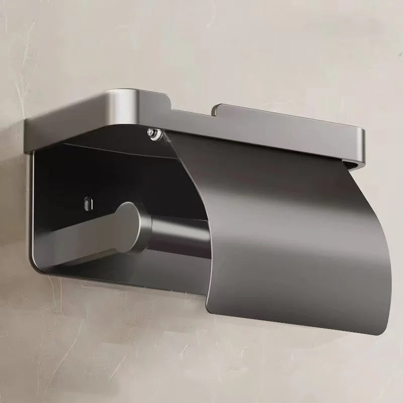 Toilet phone holder, toilet tissue box, wall mounted storage rack, toilet waterproof tissue tube holder