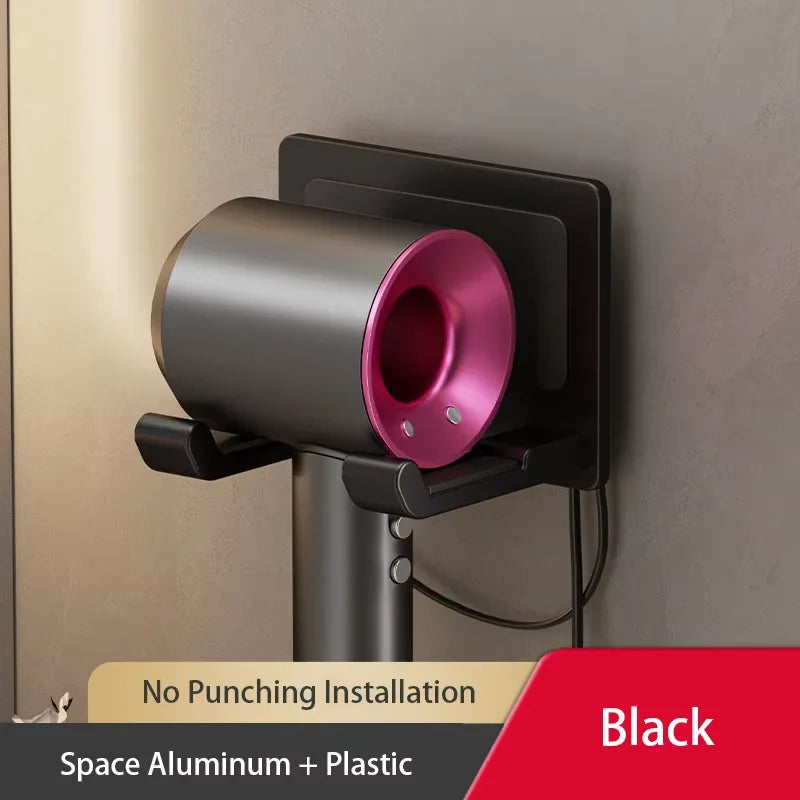 Without Punching Bathroom Hair Dryer Hanger Hairdryer Storage Rack Suction Cup Storage Rack Toilet Multi-function Storage Shelf