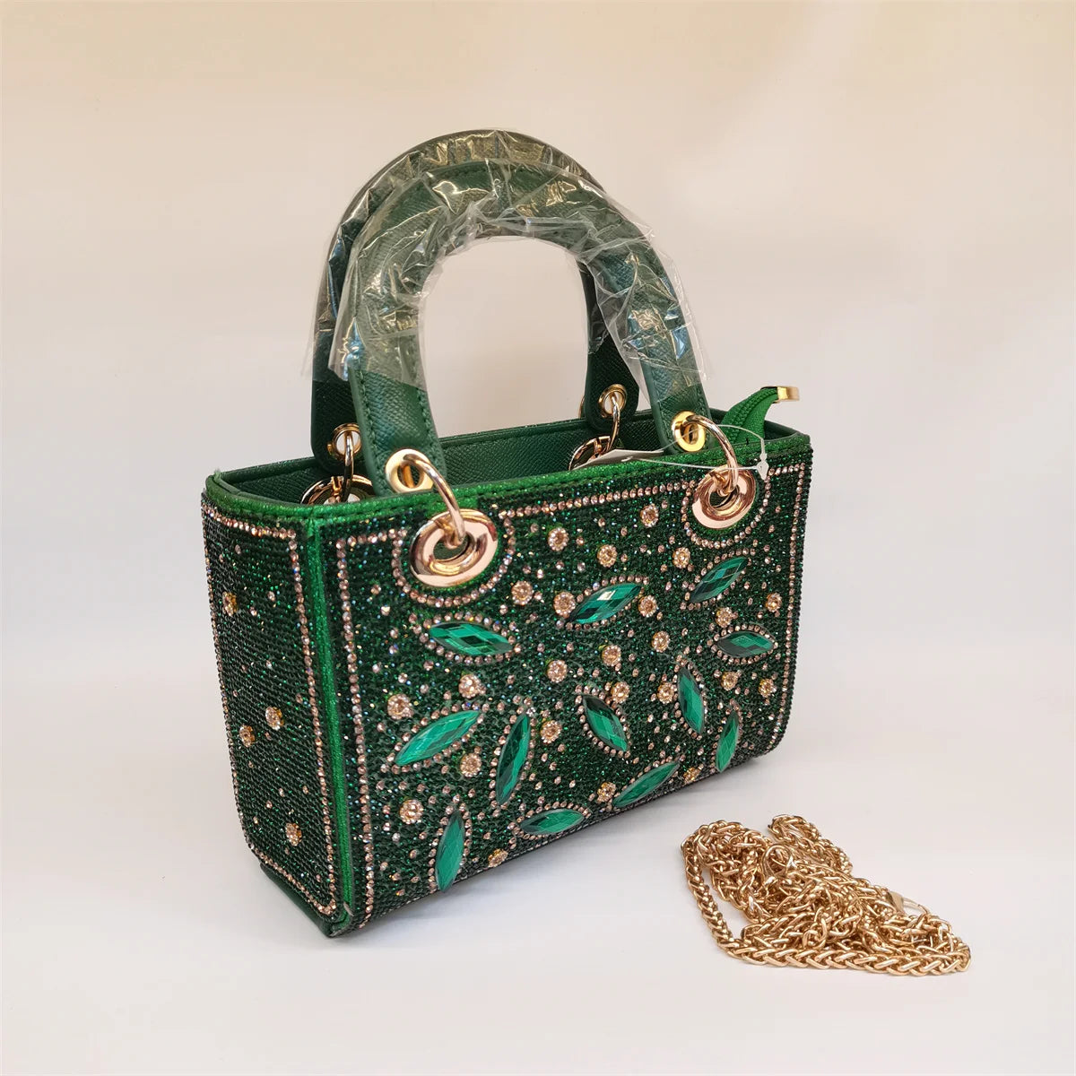 Hot Popular Women Rhinestone Evening Bag New Fashion Handbag Clutch Embellished Long Chain Bag Casual Bag F5-405-1
