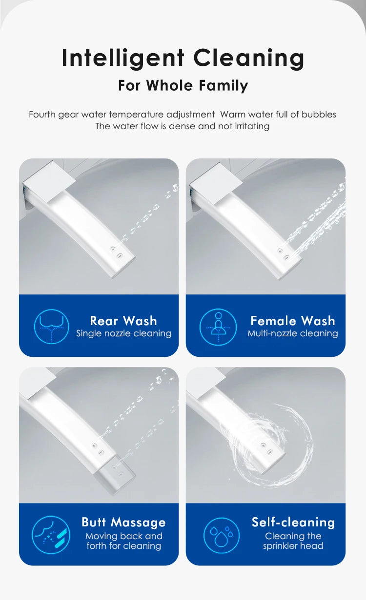Intelligent Toilet, Wireless Remote Control, Floor Vent Intelligent Toilet, Intelligent Toilet with Cistern, Domestic Commercial