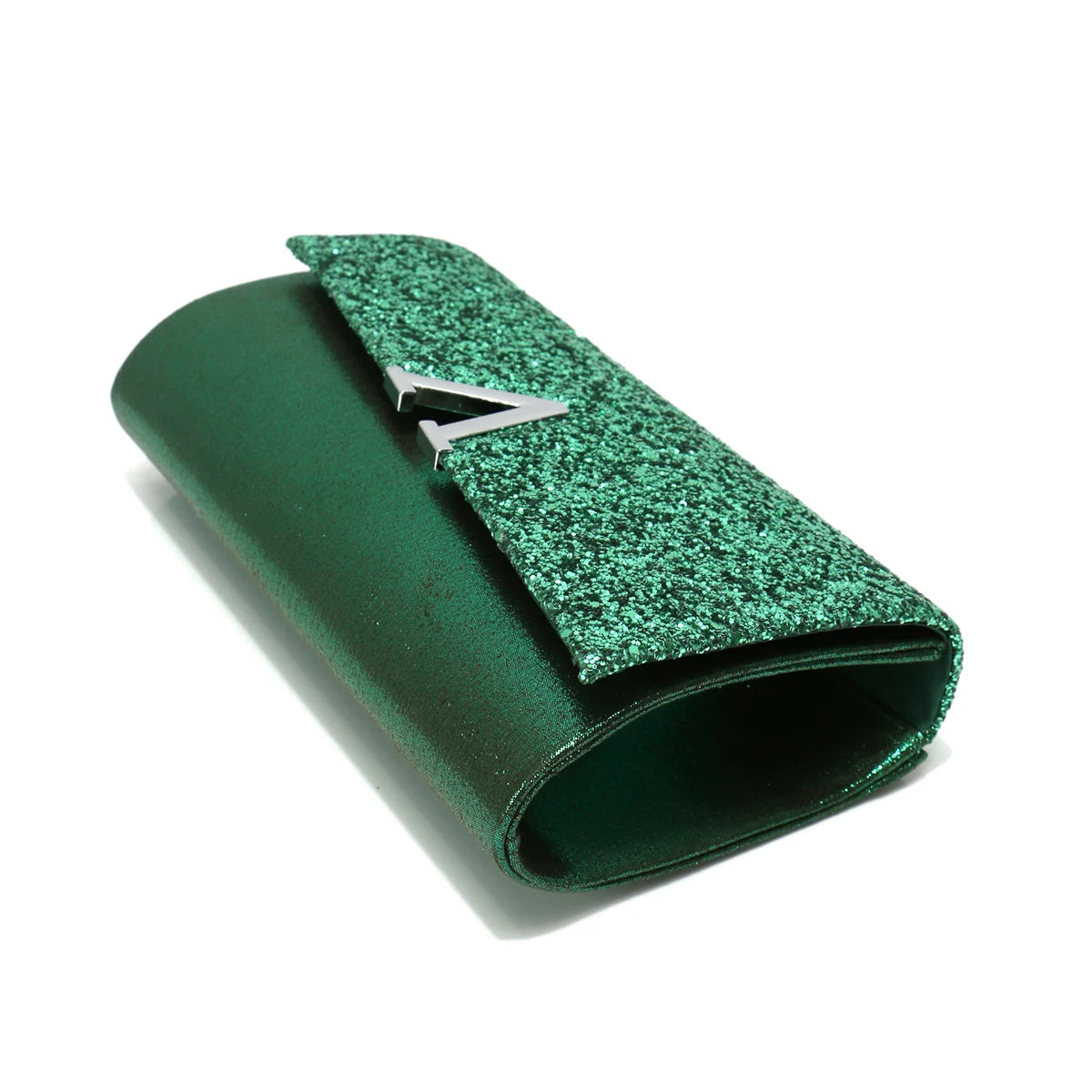V Design Metal Chain Glamorous Design Evening Bags Envelope Shaped Sequins Handbags For Prom Dinner Wedding Banquet Purse