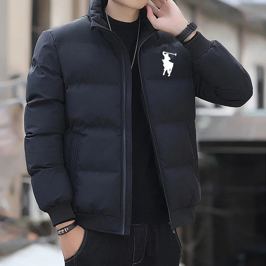 Cotton Jacket 2025 Autumn/Winter Fashion Zipper outdoor Fishing jacket Windproof Casual cotton Jacket M-5XL Men&