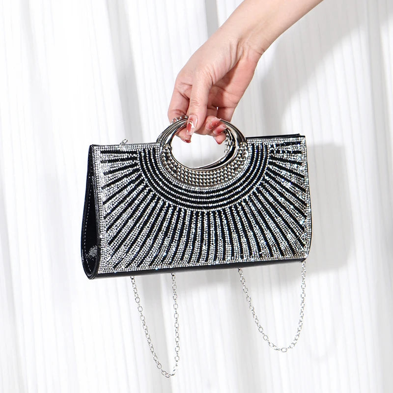Elegant Sparkling Rhinestone Sequin Women&