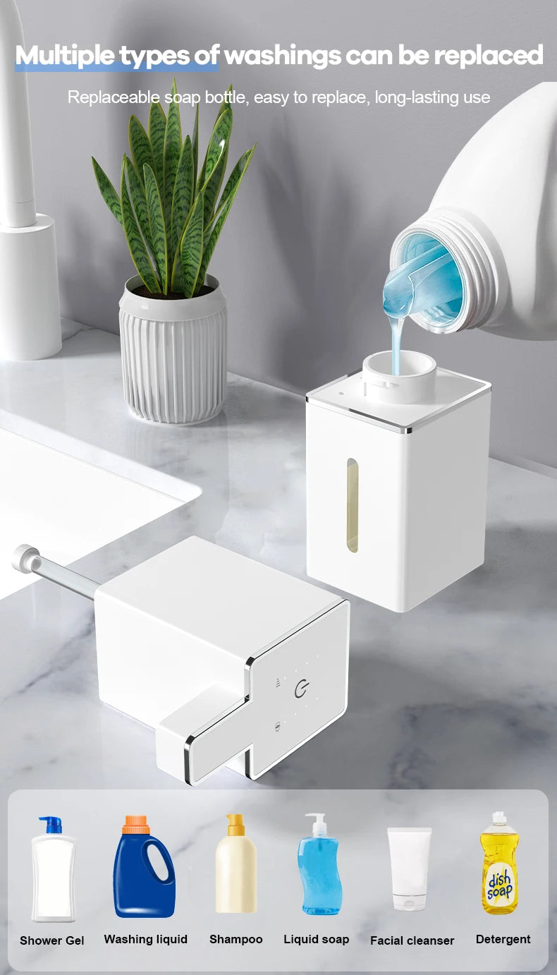 Wall Mounted Intelligent Induction Touchless Automatic Sensor Soap Dispenser Hand Cleaning Washing Machine for Kitchen Bathroom
