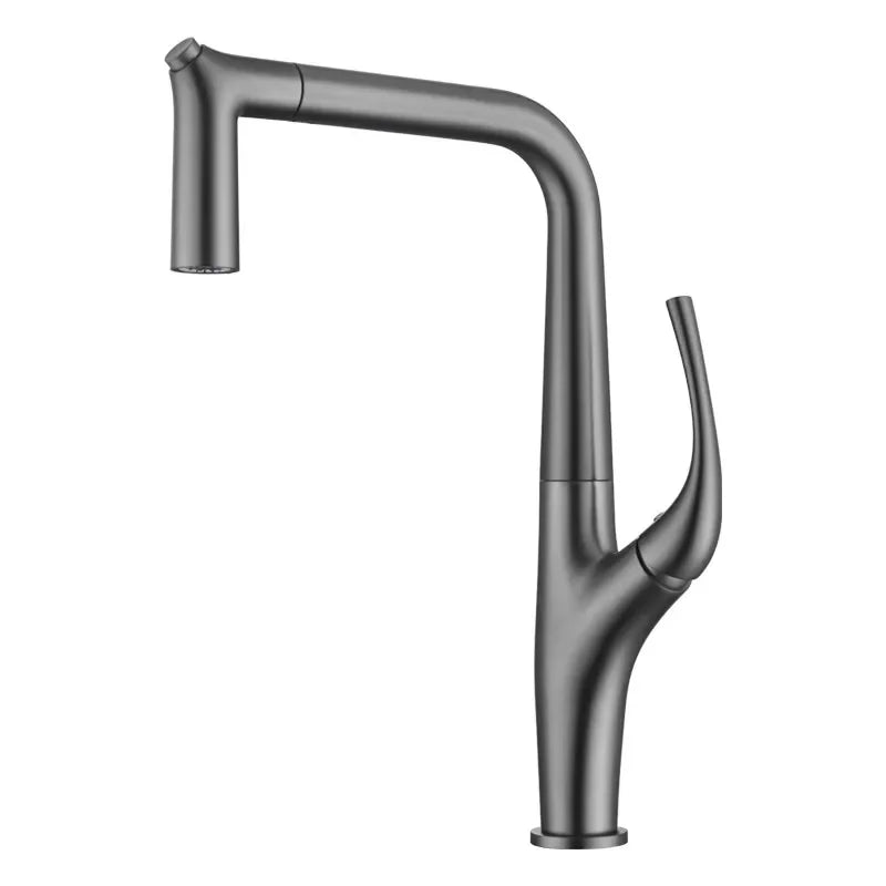 Pull Out Water Filter Tap Brass Crane For Deck Mounted Black  Sink Mixer 3 Way Kitchen Faucet
