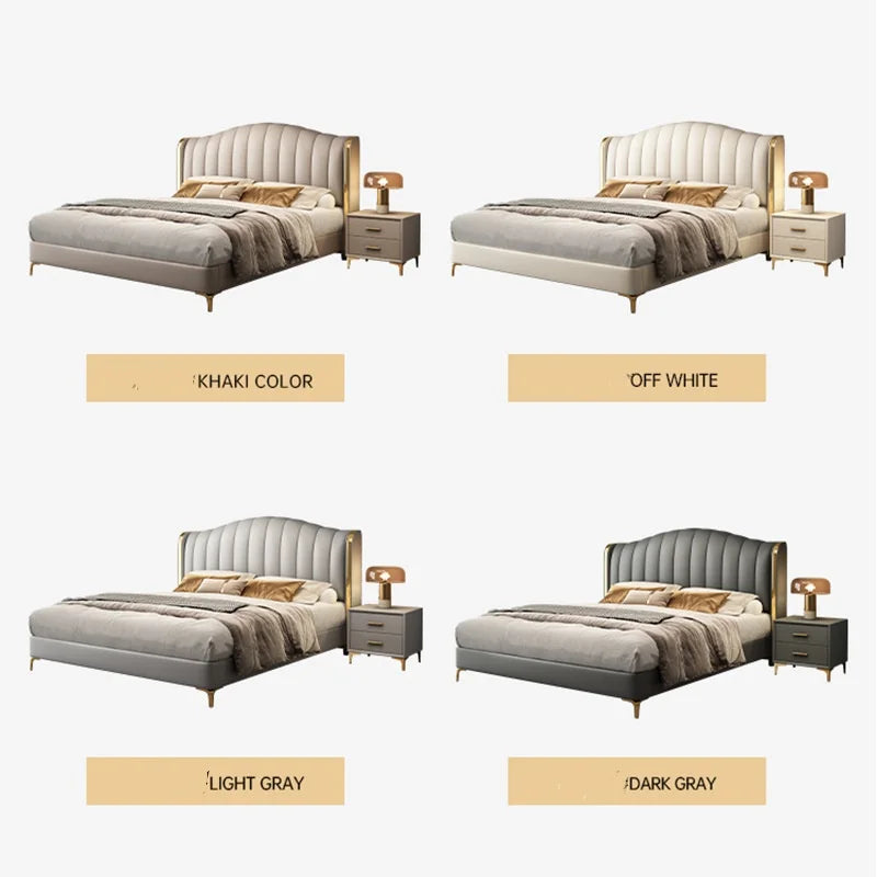 king Size Bed Up-holstered Home Queen Cama Matrimonial Modernas Bedroom Furniture Lit Complet Letto Luxury Bed Frame Wooden Bett