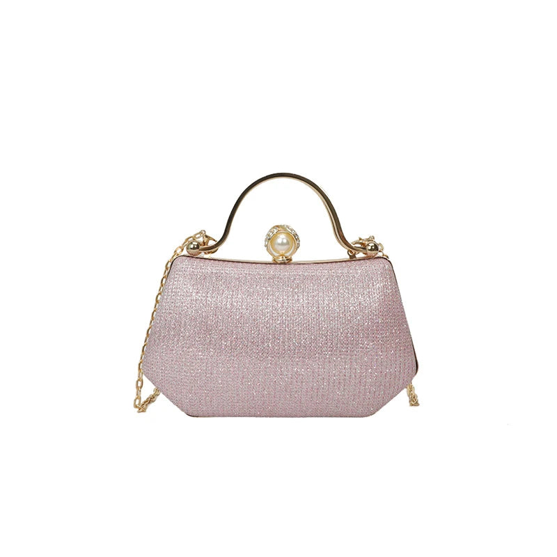 Solid Color Versatile Evening Bags Chains Hasp 2025 New High Quality Bags for Women Personality Simple Crossbody Bags