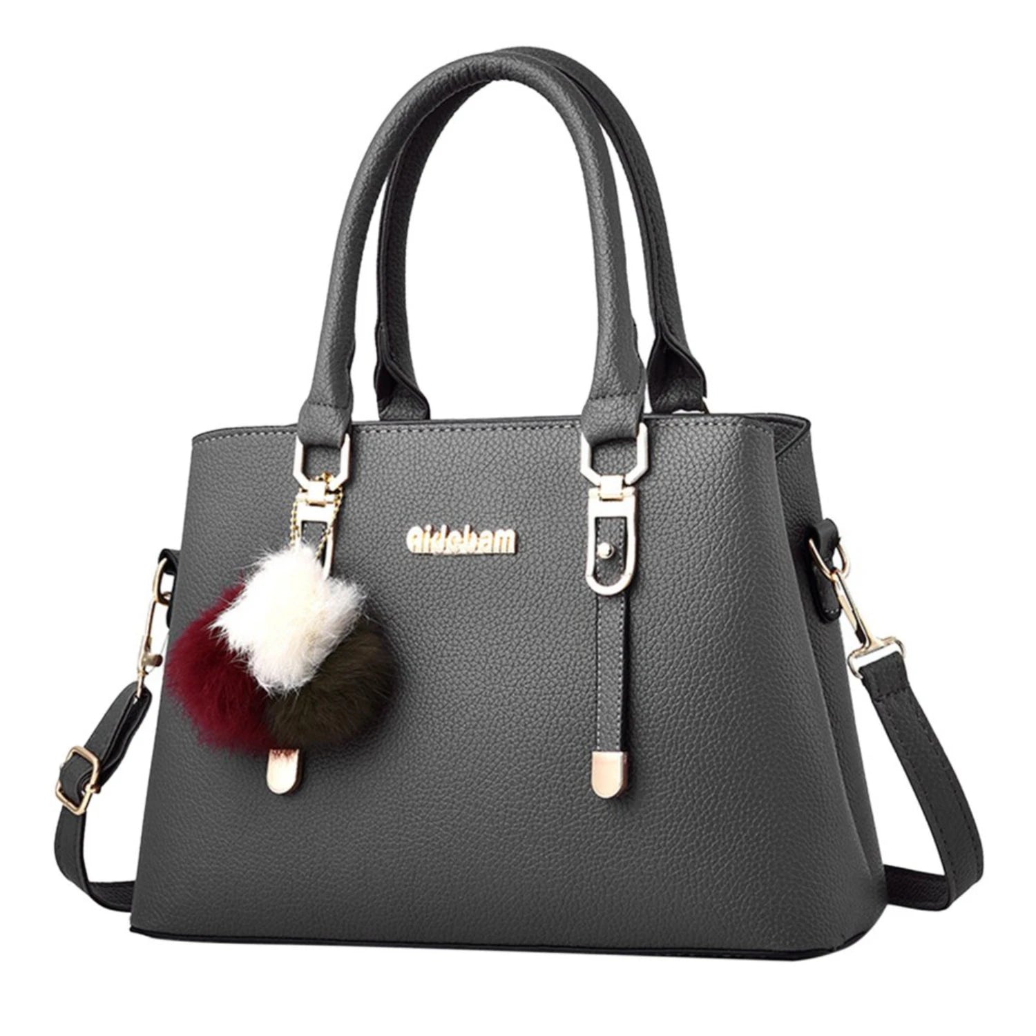 Large Capacity Leather Messenger Handbag Fashion Women&