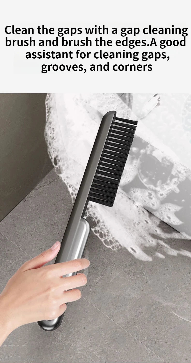 Wall-Mounted Bathroom Storage Rack With Suction Cup Toilet Brush No Drilling Required - New Toilet Brush For Spotless Cleaning