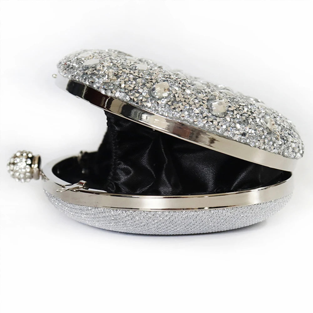 2023 Diamond Women Luxury Clutch Evening Bag Wedding Crystal Ladies Cell Phone Pocket Purse Female Sparkly Wallet for Party Gift