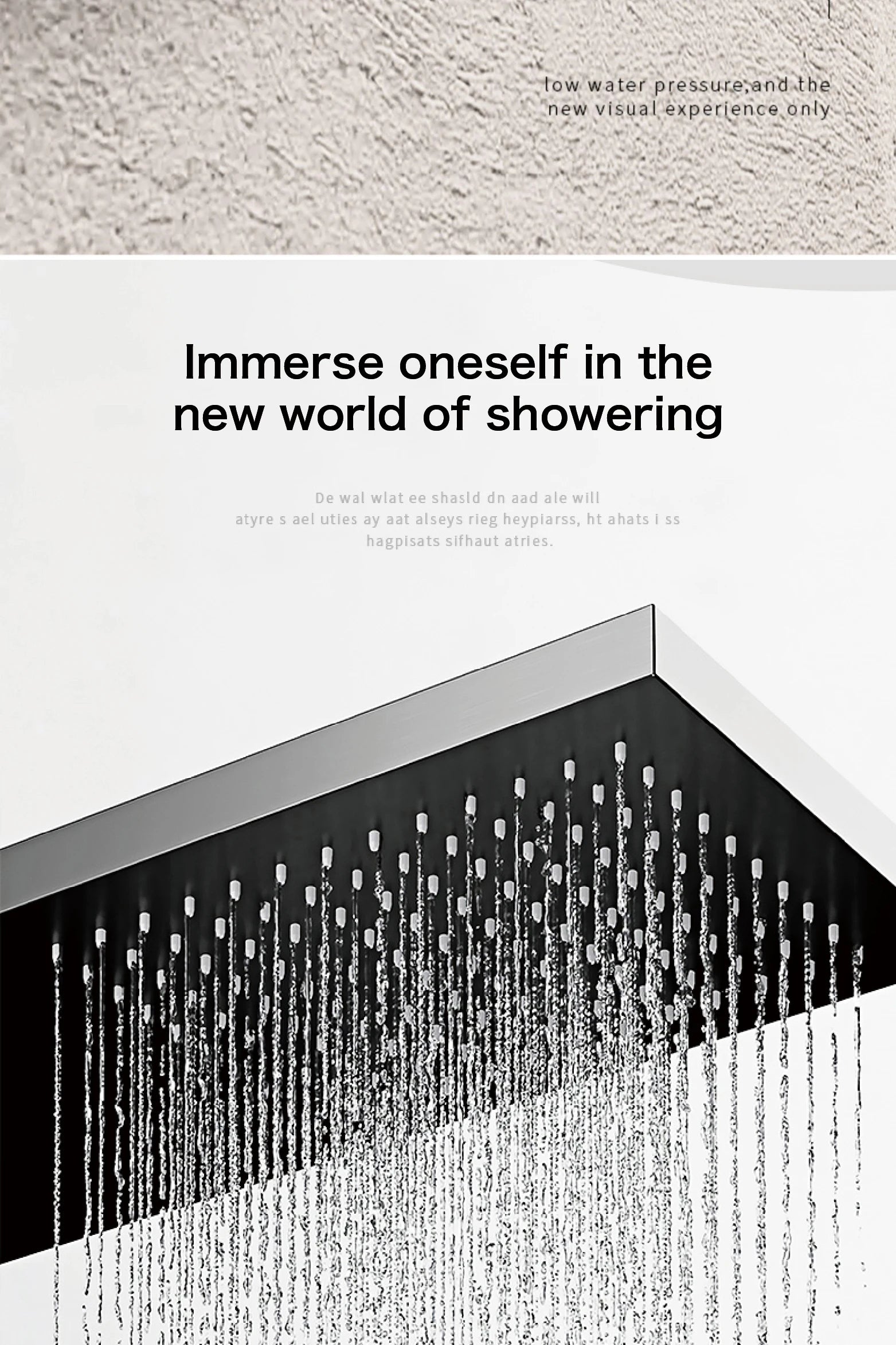 Luxury black shower system with wall mounted design LED digital display for dual control of hot & cold Simple bathroom Tap