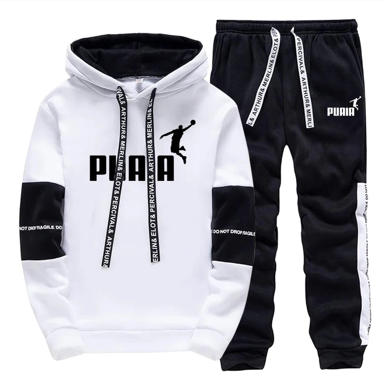 Hot Sales Mens Tracksuit Print Casual Sweatshirts Sportswear Single Piece Hoodie Pants Outdoors Gym Sports Jogging Mens Clothing