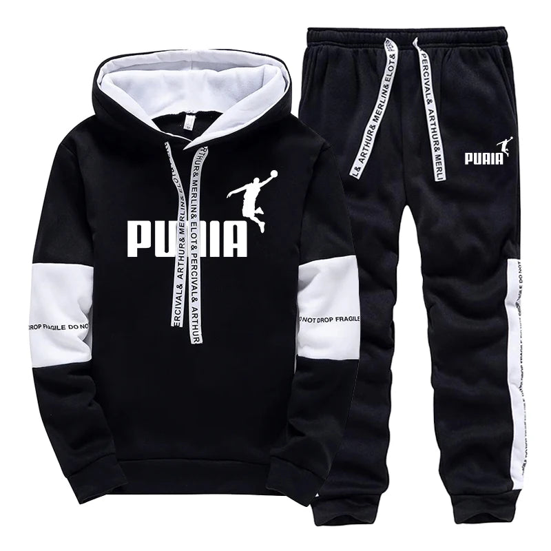 Hot Sales Mens Tracksuit Print Casual Sweatshirts Sportswear Single Piece Hoodie Pants Outdoors Gym Sports Jogging Mens Clothing