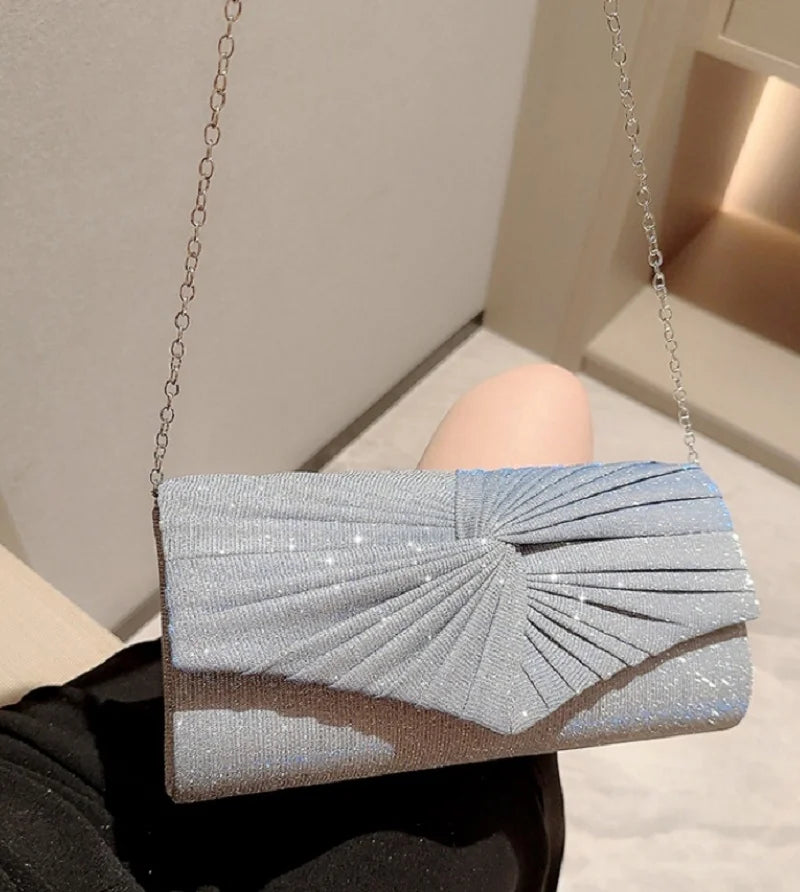 Ladies Dinner Handbag Luxury Wedding Party Shining Evening Bag Wallet Women&