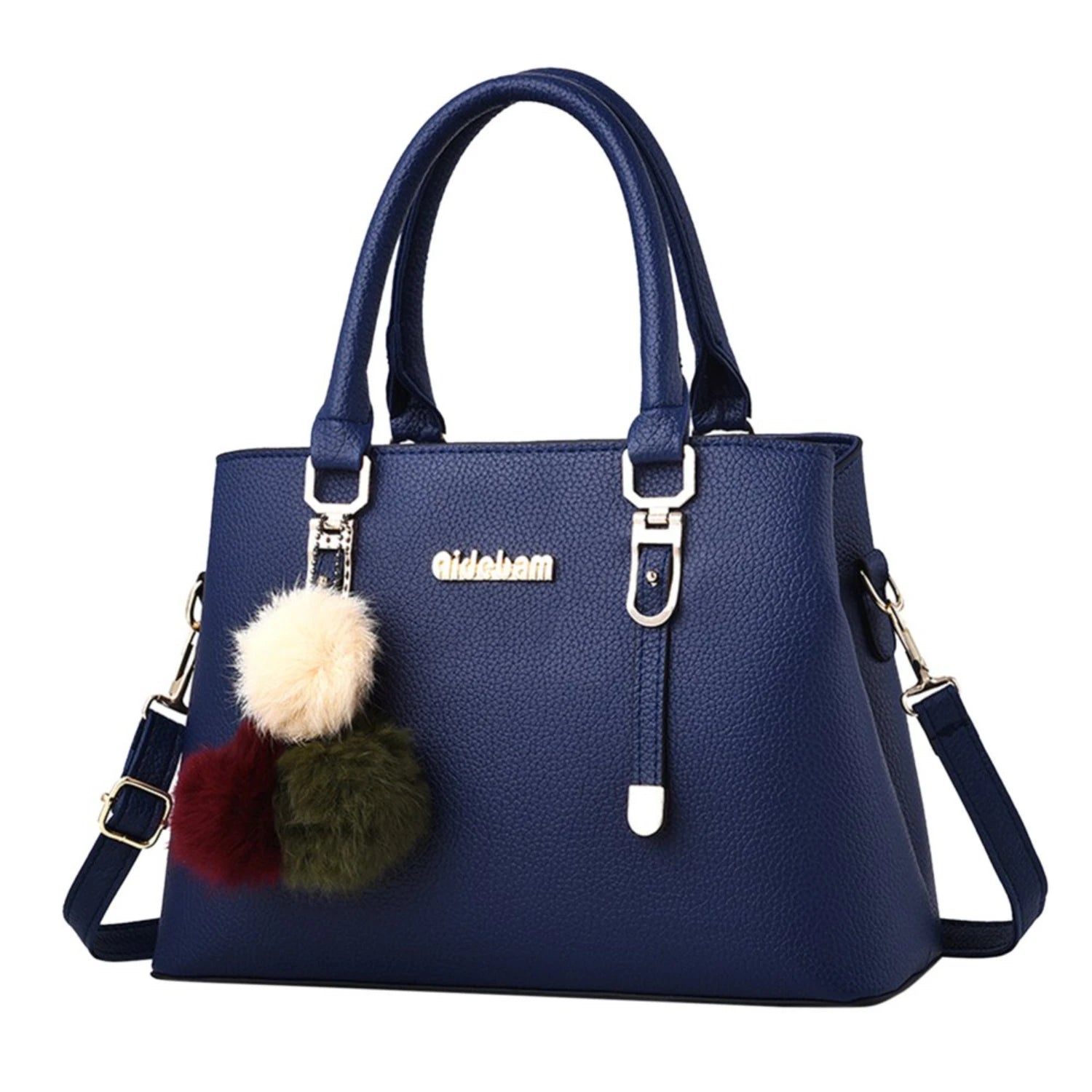 Large Capacity Leather Messenger Handbag Fashion Women&