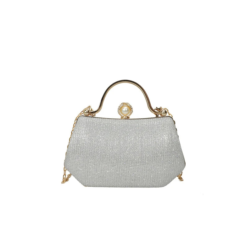 Solid Color Versatile Evening Bags Chains Hasp 2025 New High Quality Bags for Women Personality Simple Crossbody Bags
