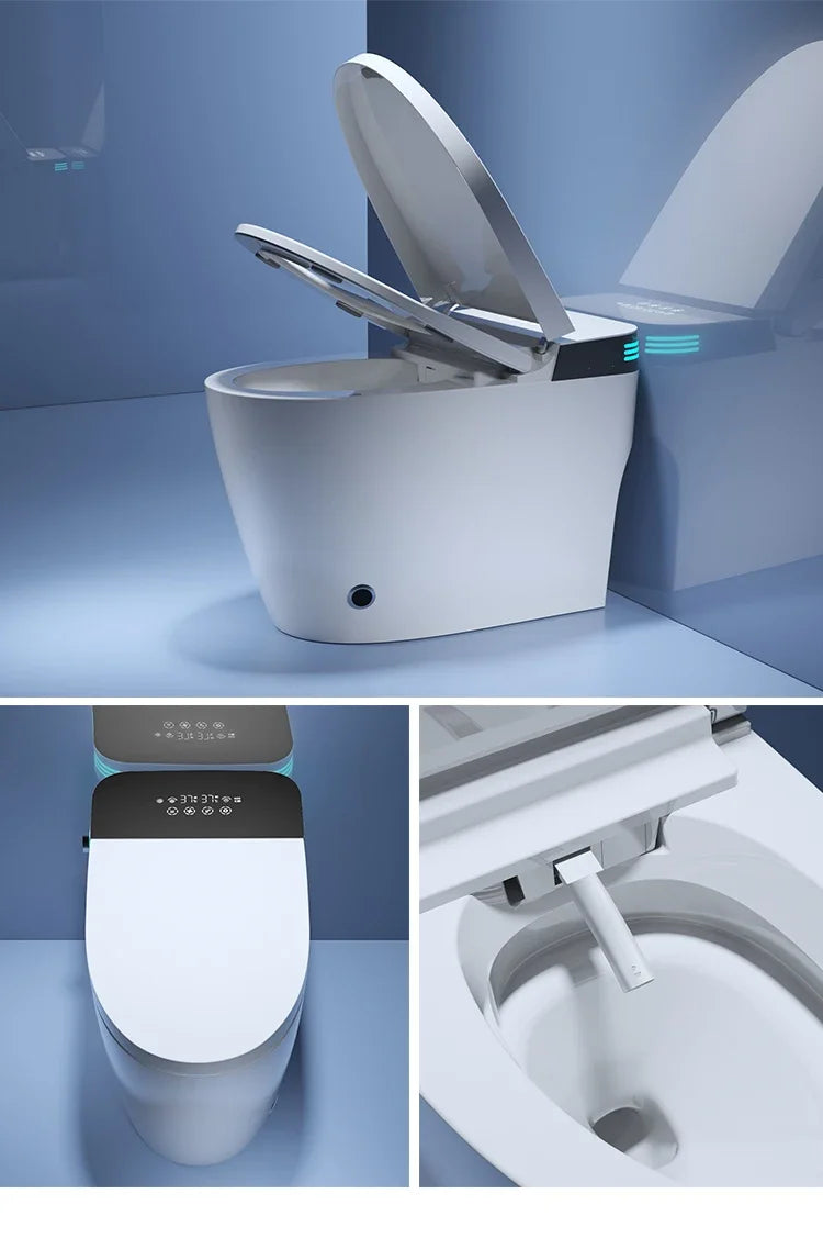 zqSmart toilet toilet, fully automatic voice integrated, no water pressure limit instant hot toilet