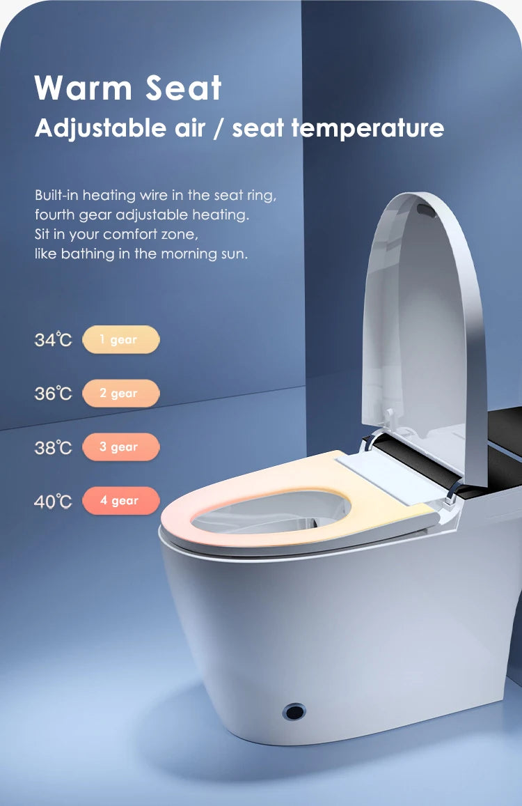Intelligent Toilet, Wireless Remote Control, Floor Vent Intelligent Toilet, Intelligent Toilet with Cistern, Domestic Commercial