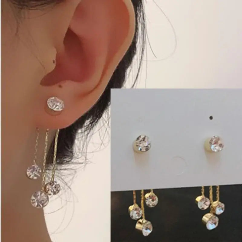 925 Silver Needle Korean Fashion Pearl Tassel Earrings For Women Jewelry 2025 Trending New Luxury Women&
