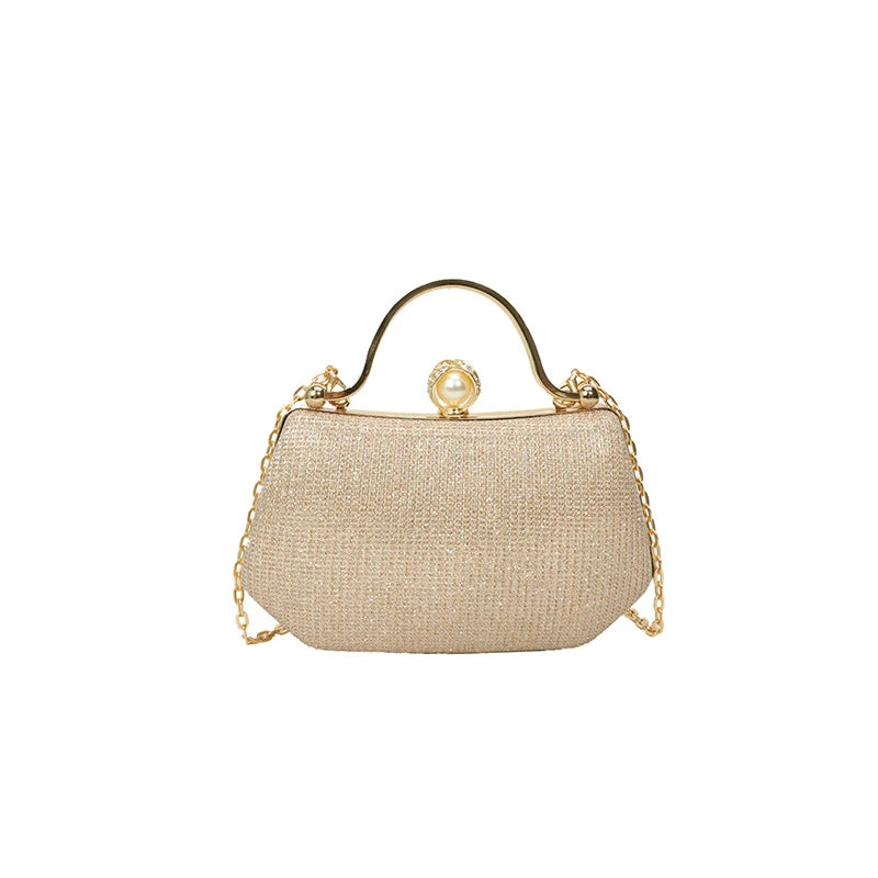 Solid Color Versatile Evening Bags Chains Hasp 2025 New High Quality Bags for Women Personality Simple Crossbody Bags