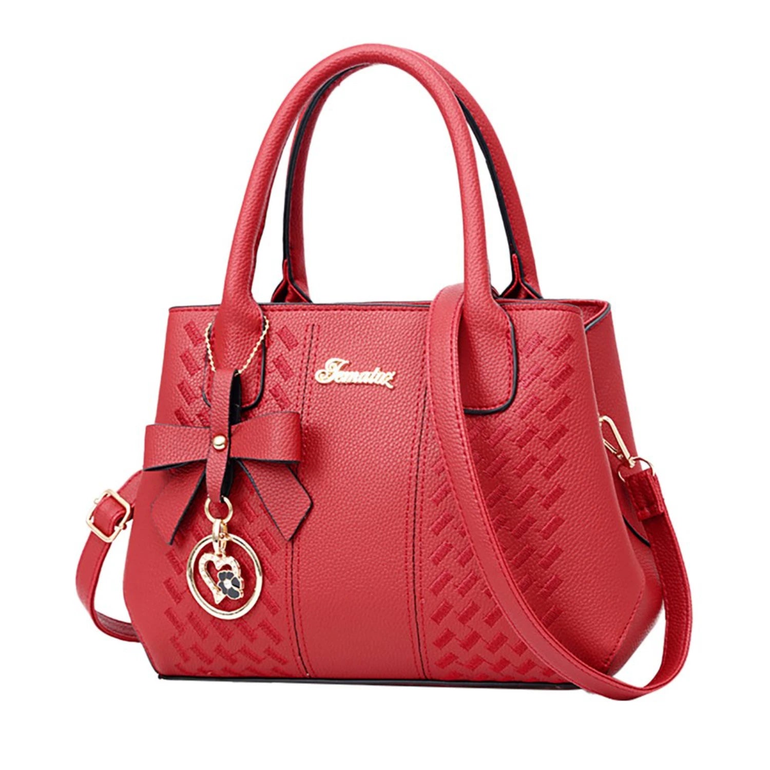 Large Capacity Leather Messenger Handbag Fashion Women&