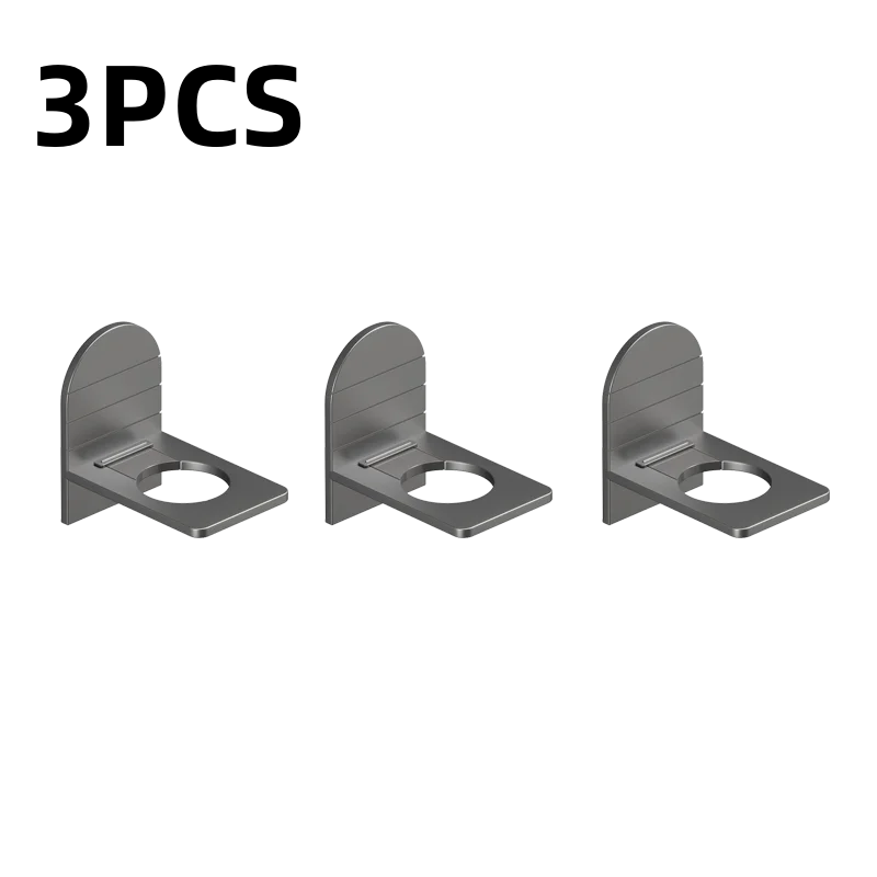 Metal Self-Adhesive Shampoo Bottle Shelf Free of Punch Shower Gel  Liquid Bottle Holder Bathroom Shelf Organizer Hook Shelves