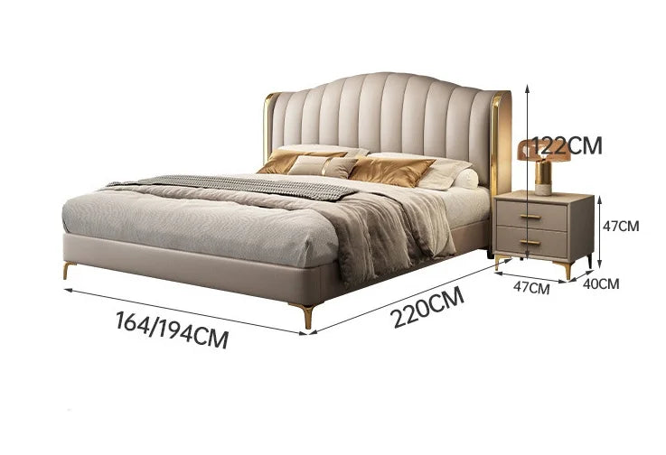 king Size Bed Up-holstered Home Queen Cama Matrimonial Modernas Bedroom Furniture Lit Complet Letto Luxury Bed Frame Wooden Bett