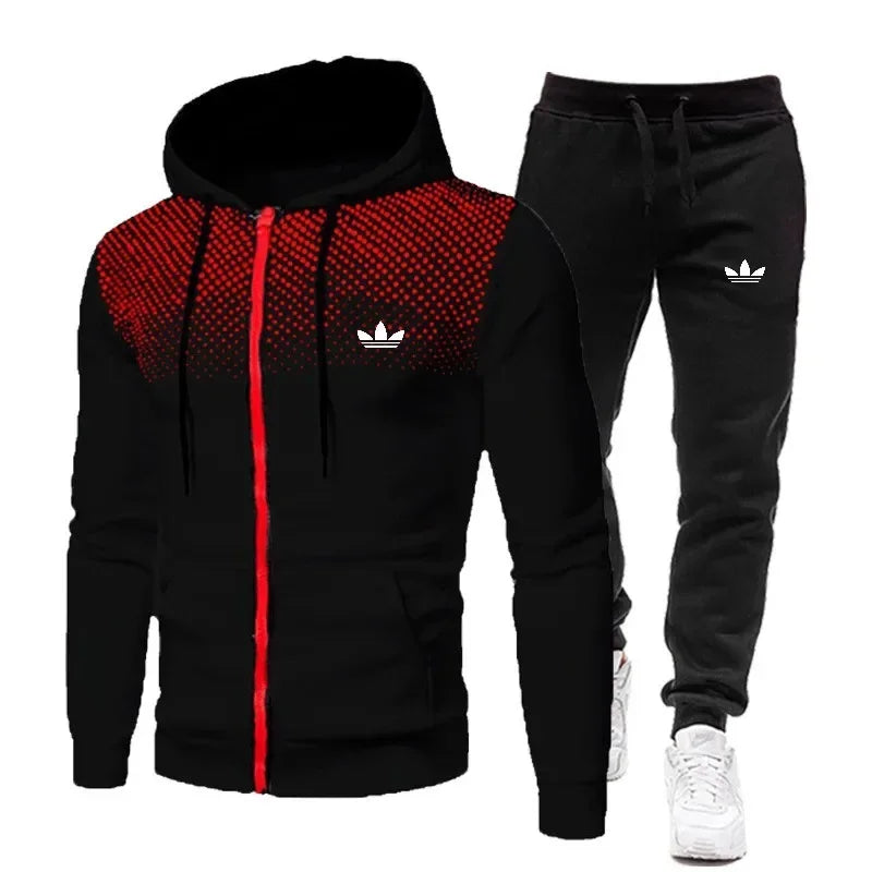 Korea Men Jacket Tracksuit Casual Sports Suit Men&