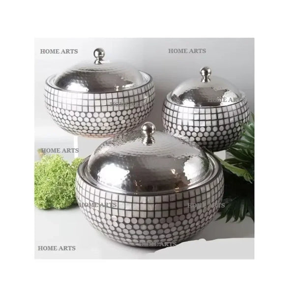 Advantageous Design Round Shape Food Buffet Warmer Steel and MOP Work Food Warmer Hot Pots for Kitchen Usage