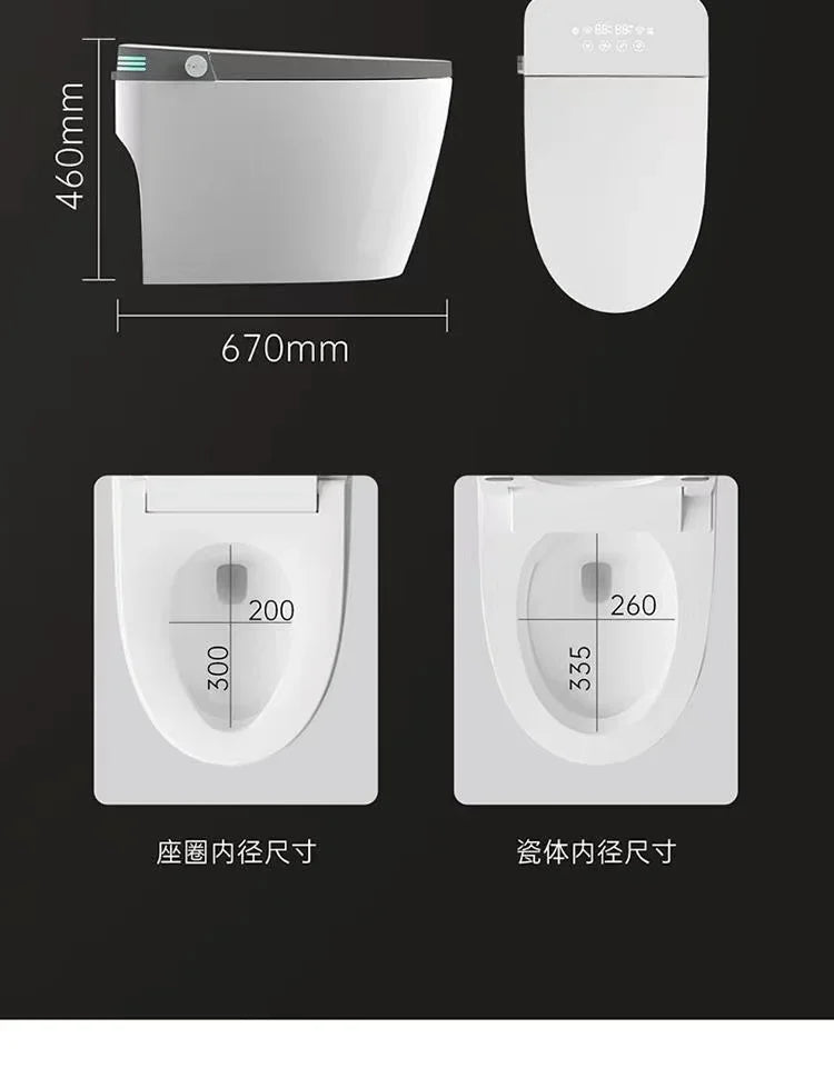 zqSmart toilet toilet, fully automatic voice integrated, no water pressure limit instant hot toilet